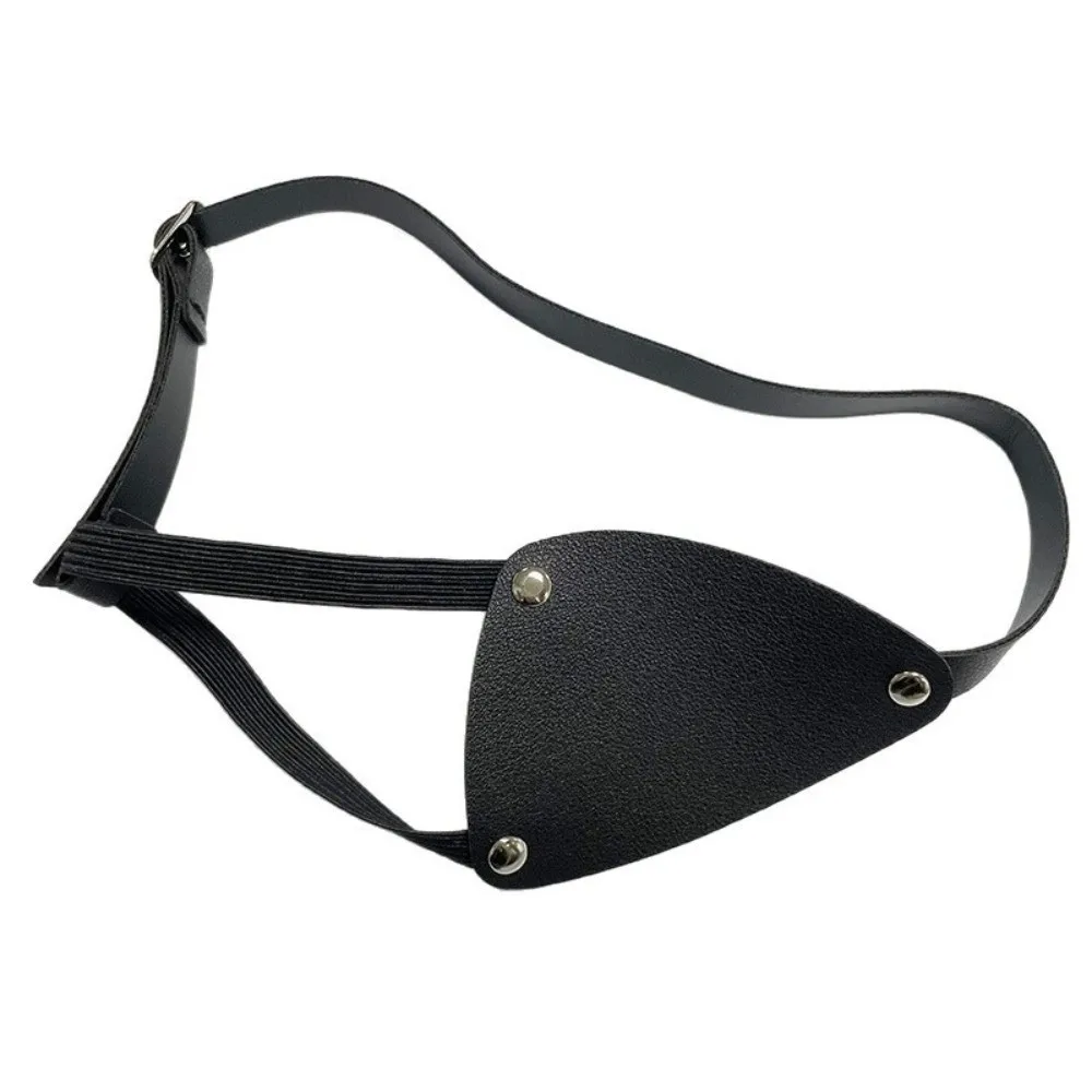 Funny Medieval Style Pirate Eye Patches Vintage Adjustable Leather Eye Mask Renaissance Style Cosplay Costume Accessories Party