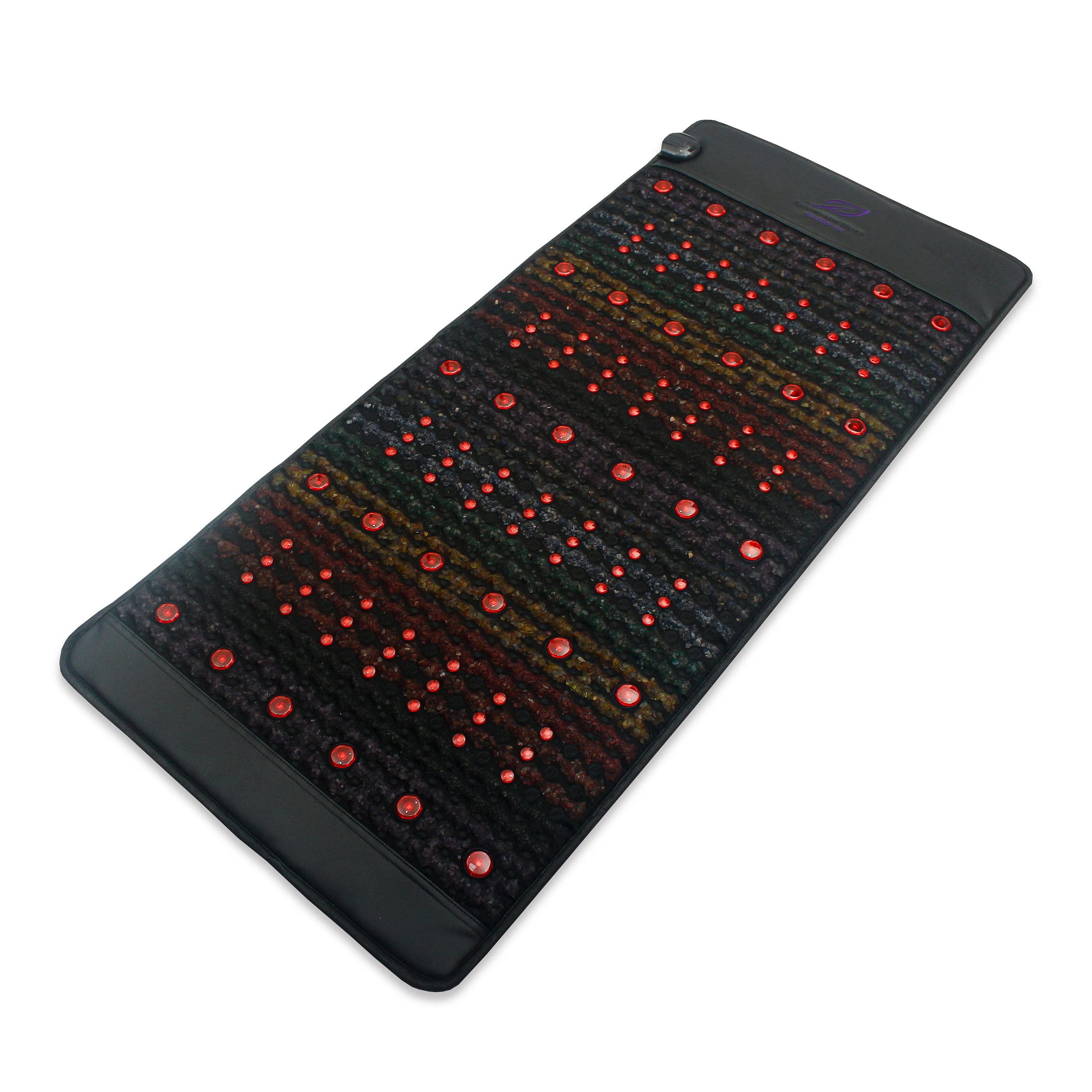 Luxuryade B148 Therapy Amethyst Pemf Heating Massage Mat Photon Red Light Infrared Heated Body Bio Negative Ion Back Mattress