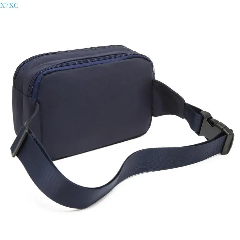 

X7XC Stylish and Practical Canvas Waist Pack Crossbody Bag Sling Chest Purse for Outdoor Activities and Traveling