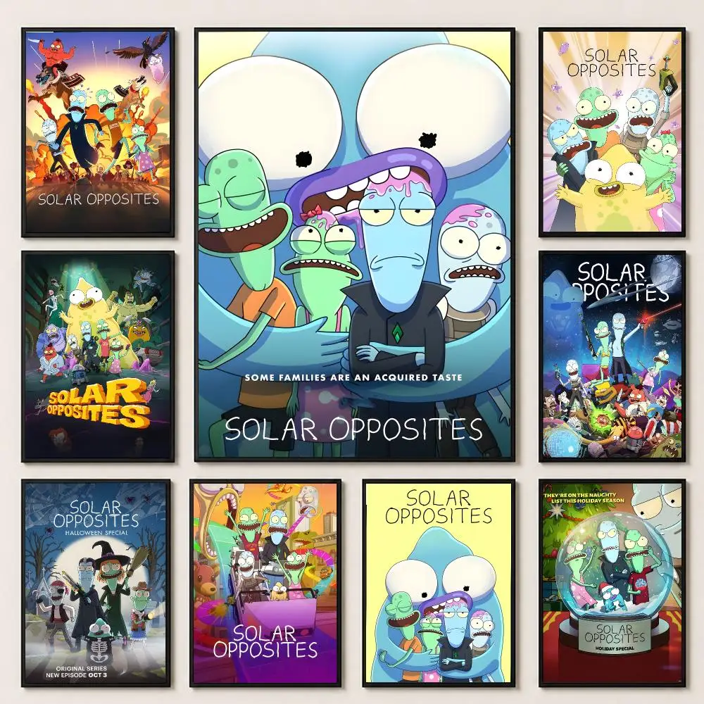anime Solar Opposites Poster Poster HD Printing Premium Style for Home Decor for Bedrooms Hallways Cafes Gift