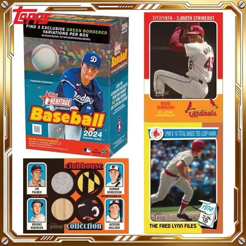

Набор загадочных боксов с коллекционными бейсбольными карточками Topps Heritage High Number 2024-2025: Оригинальные коллекционные карточки, игрушки, подарки на праздники и дни рождения для мальчиков и девочек