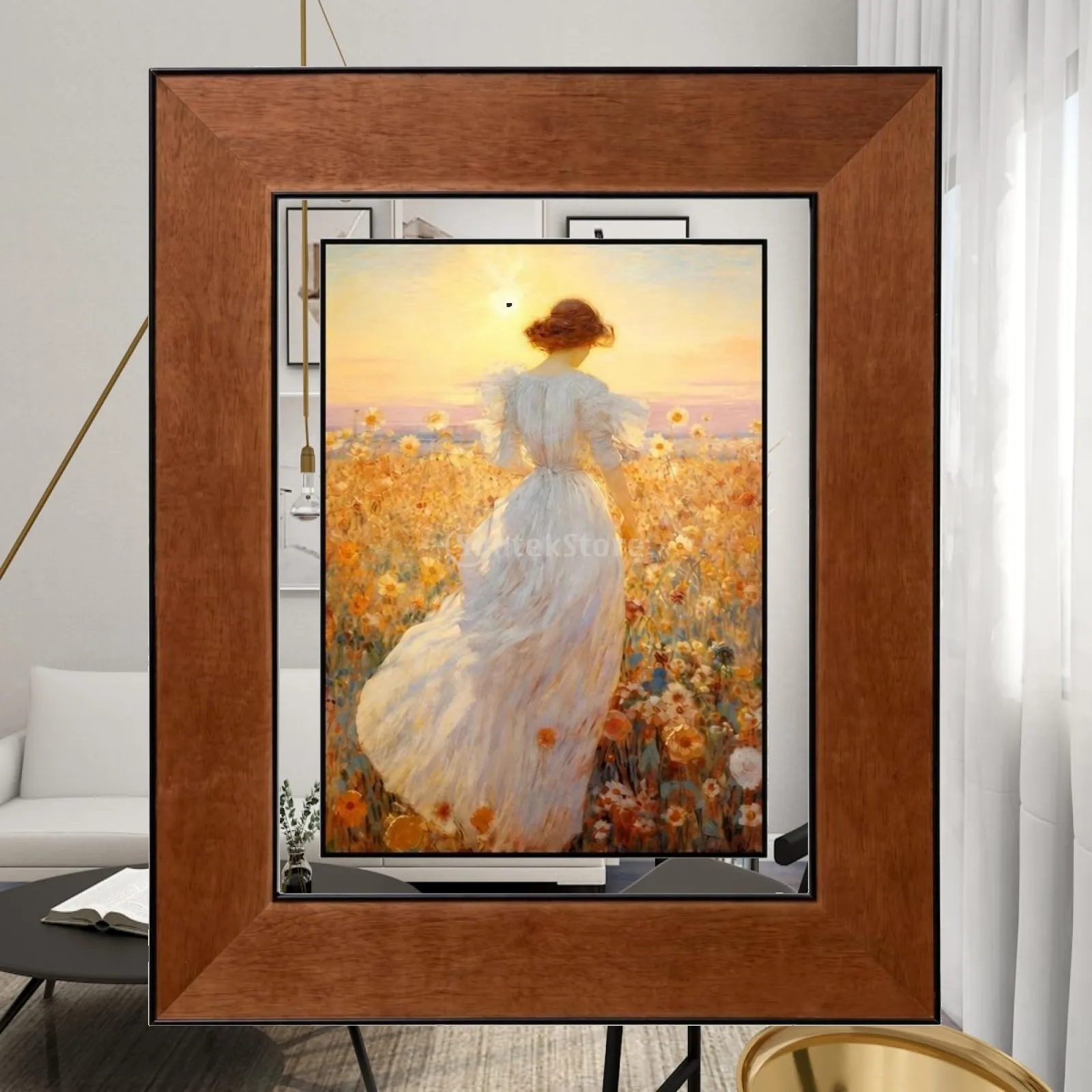 tableau-decoratif-sur-toile-avec-finition-noyer-fonce-pour-un-coin-lecture-chaleureux-et-la-decoration-de-la-chambre-a-coucher