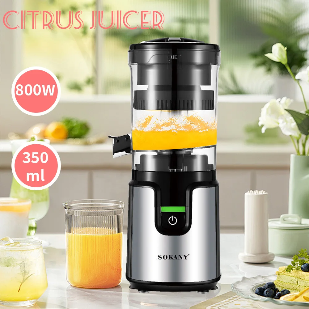 Cross-border Electric Juicer Automatic Pressing Machine, Orange Juicer, 800W Multifunctional Small Household Juicer 350ML