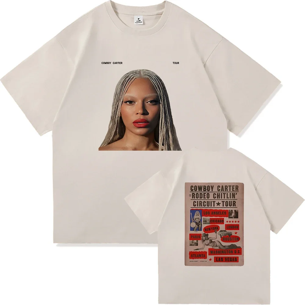 Beyoncé Cowboy Carter Tour 2025 TShirt Women Clothing Retro Harajuku High Quality Clothes Women Tops Day Gifts TShirts