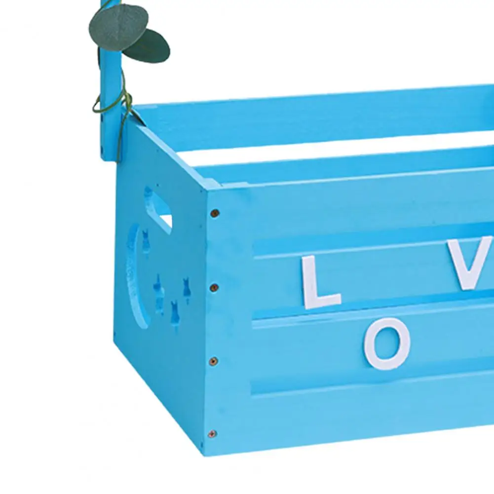 Capacity Baby Shower Storage Baby Shower Wooden Box Wooden Baby Shower Basket with Handle Gift Storage Crate Garland Practical