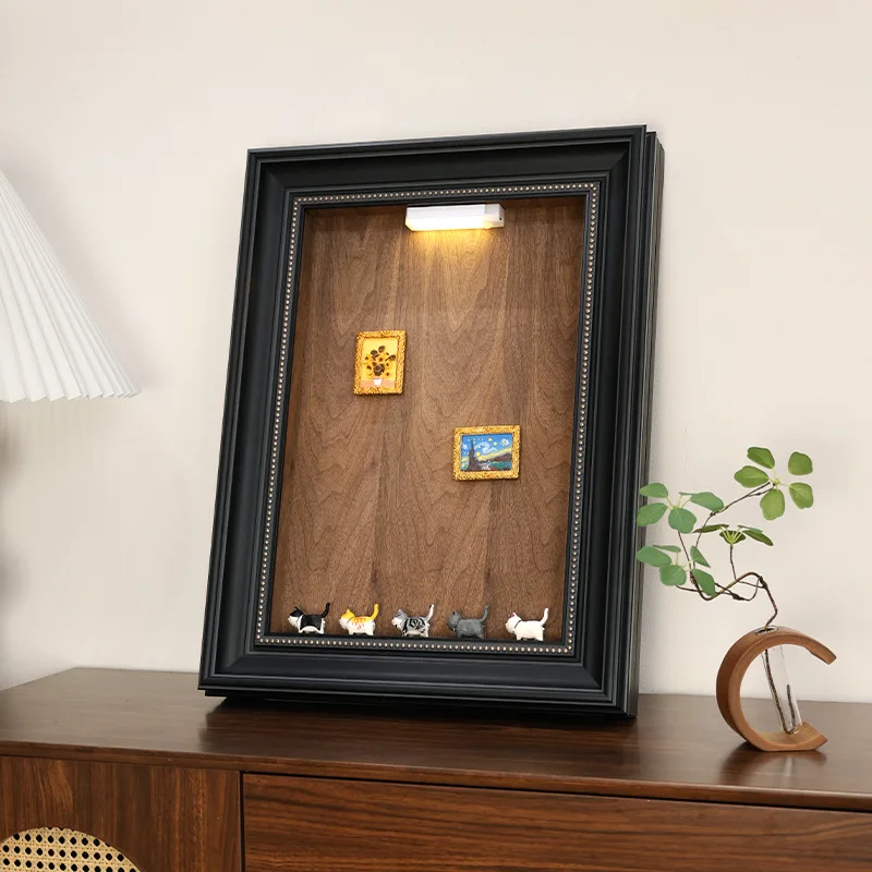 

Vertical magnetic suction advanced inductance meter box decorative painting can be stored