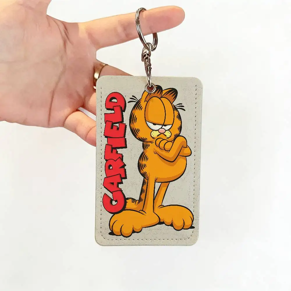 Cartoon G-Garfield Cute Card Holder For Daily Travel, Bus Card, Access Cards Protector, Suitable For Daily Use.