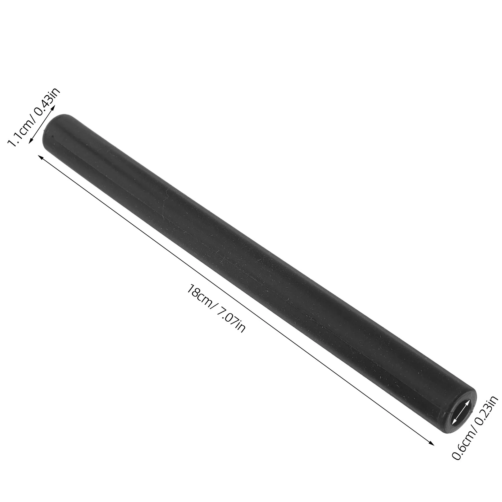 4Pcs Milking Machine Silicone Milk Tubes Black 6.2 Inch Flexible Hose for Goat Cow Milker Machine Replacement Accessories Stable