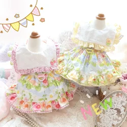 Miniature Dog Clothes, Maltese Clothing, Dopamine Flowers, Yorkshire, Bigbear, Spring and Summer, New