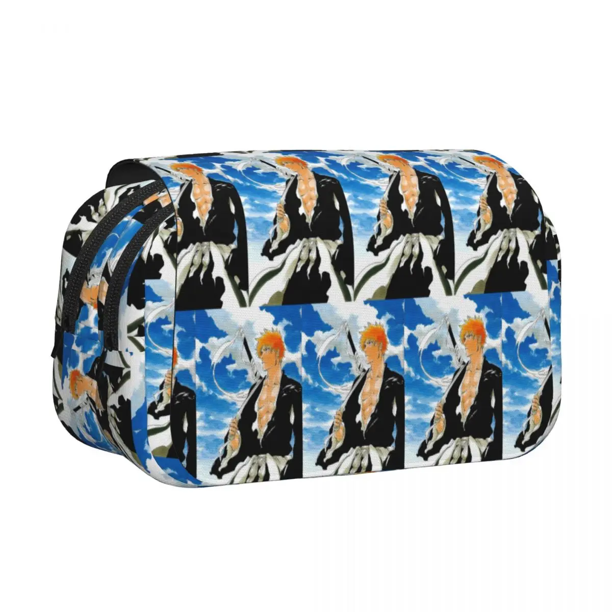 ZJIZOU Bleach Kurosaki Ichigo Anime Art Pencil Case Pencil Pouch Hard Shell Big Capacity Pen Box Pencil Bag for Studen School
