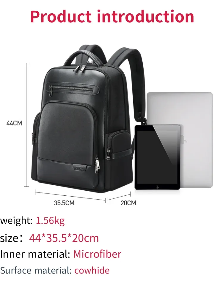 BOAPI Business backpack; Backpack; Men's backpack; Large capacity backpack; Travel backpack; 15.6 