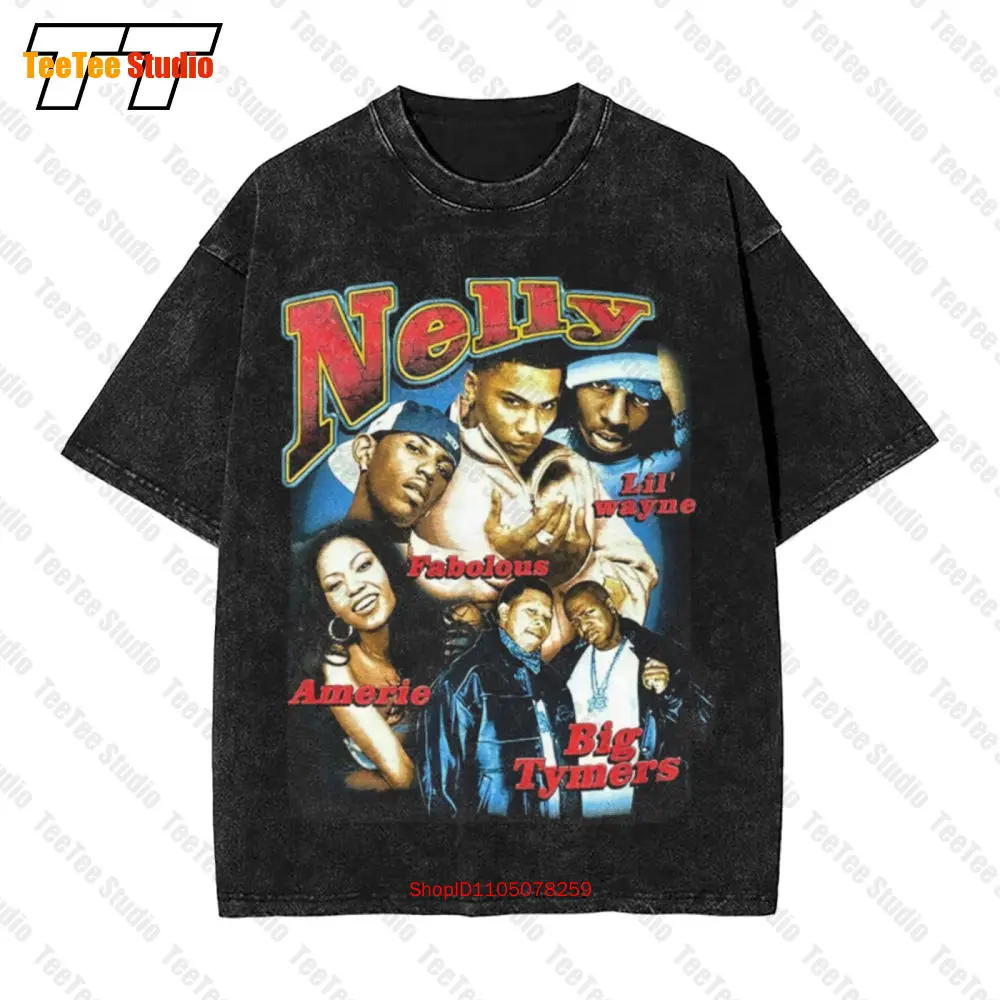 Nelly 2002 Tour Lil’ Wayne Amerie Fabolous Big Tymers Rap Vintage Oversized T-Shirt OQCB