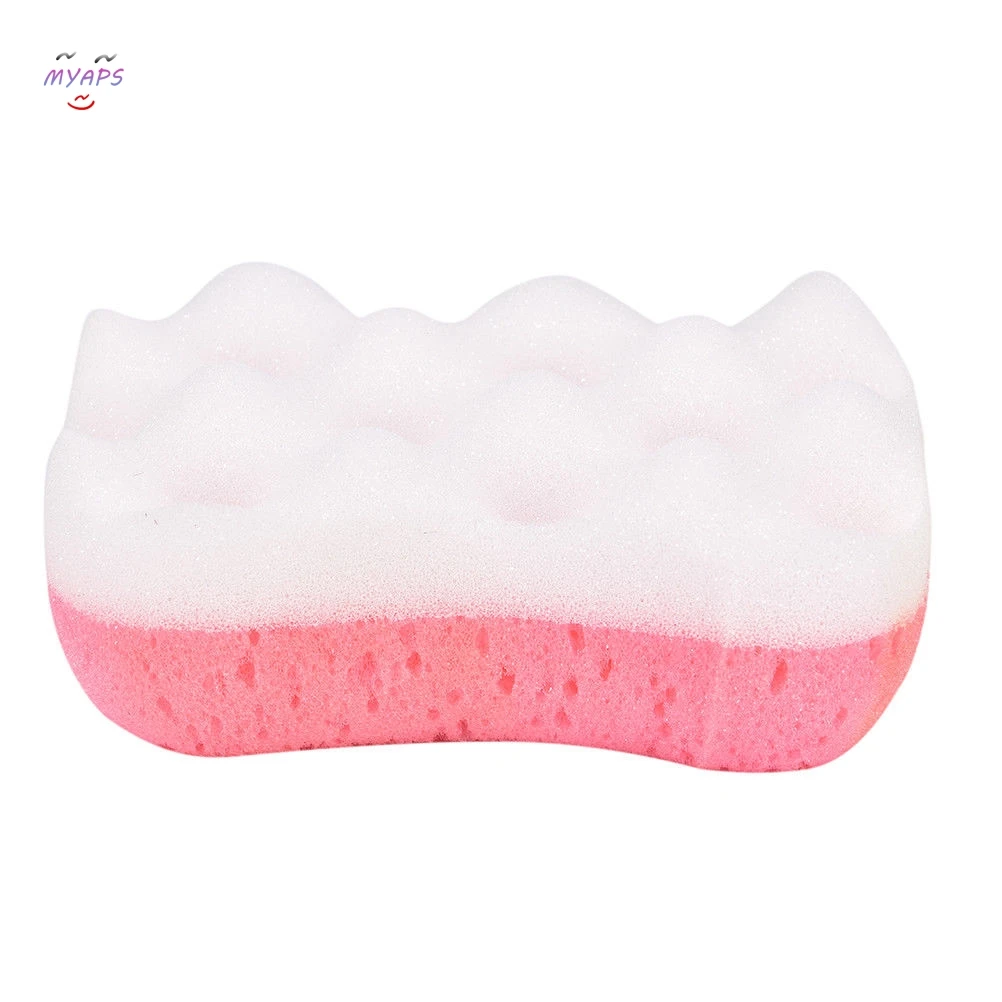 1pc 14x8x6cm Bath Sponge Massage Multi Shower Exfoliating Body Cleaning Scrubber Cleaning