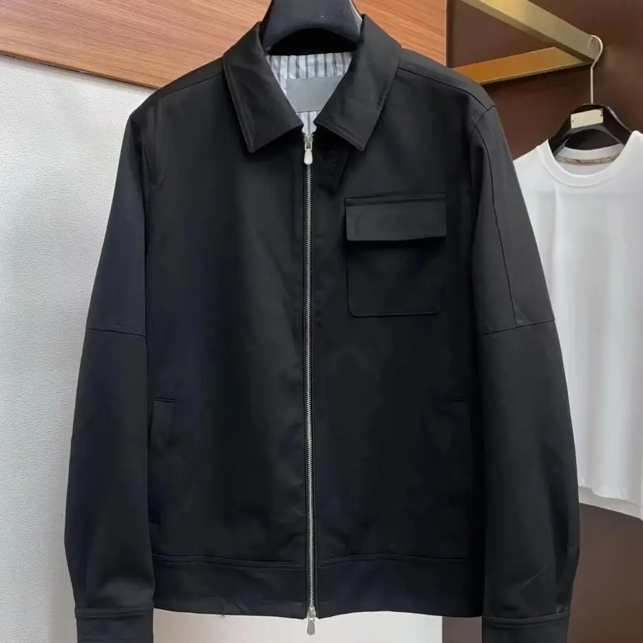 سترة BC 25FW ذات طية صدر السترة من القطن المزج #3