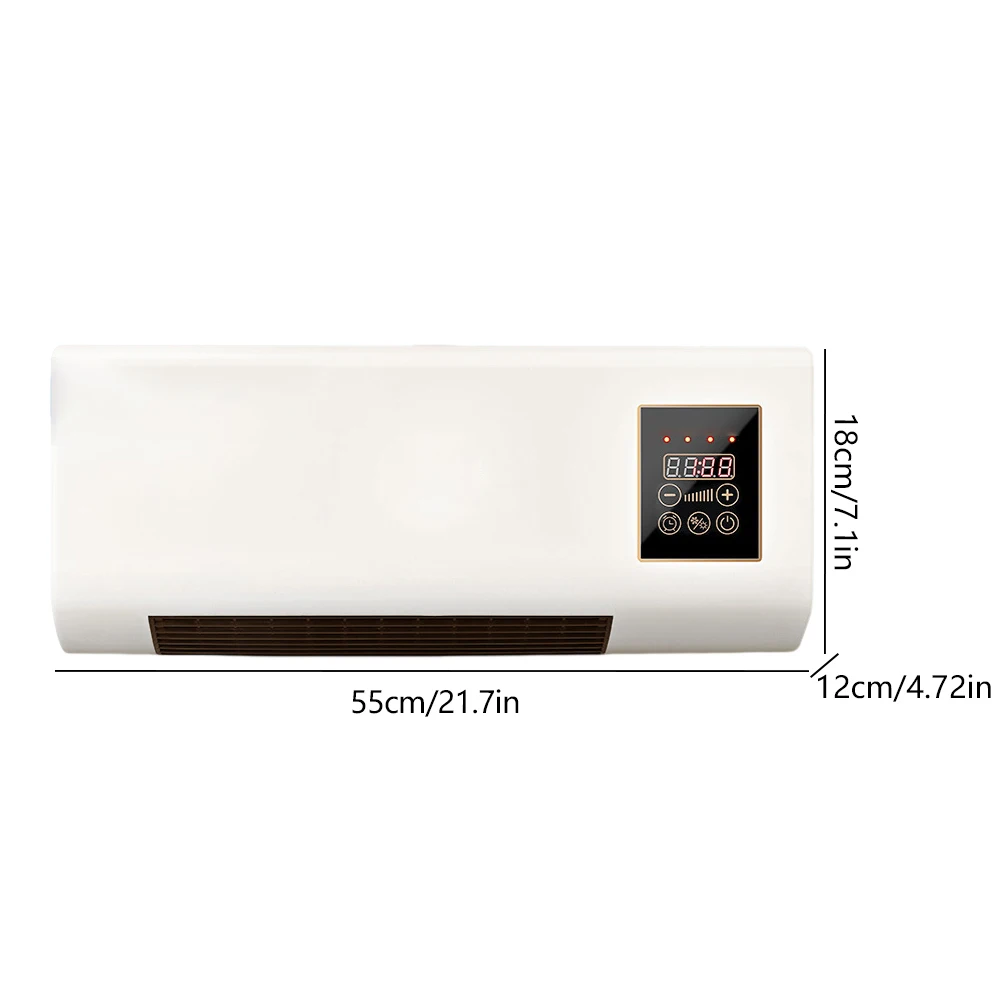 Calentador de aire acondicionado 2 en 1, dispositivo eléctrico inteligente de temperatura constante, montado en la pared, con Control remoto