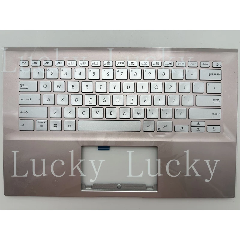 

f FOR ASUS X431 X431FA Silver Laptop C Shell Cover Upper Palmrest Backlit Keyboard