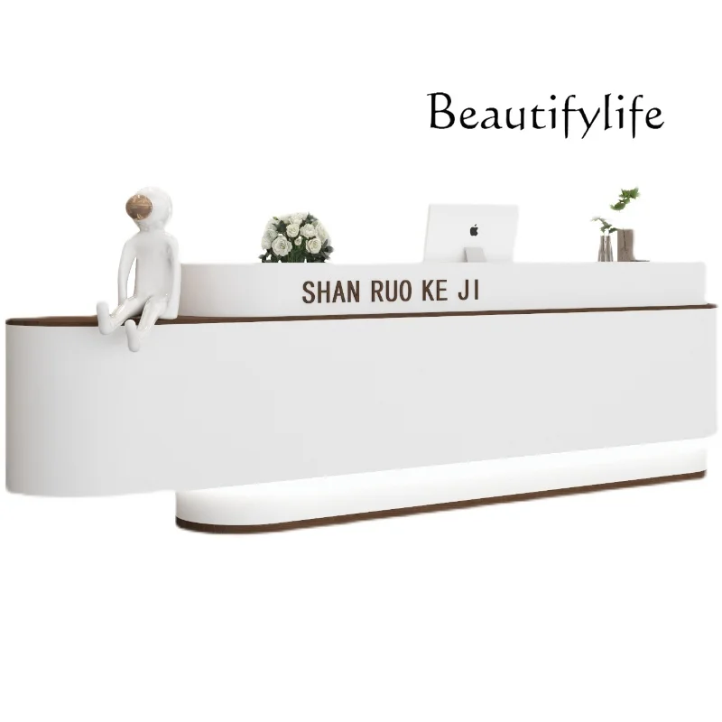 Simple Modern Company Fashion Cashier Desk Beauty Salon Reception Desk