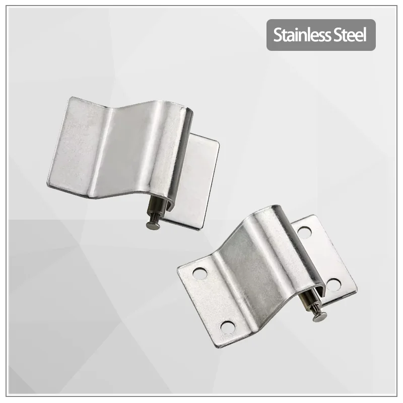 

Stainless Steel Bending Convex Holeless Hinge Industrial Cabinet Door Hinge Large And Small Mechanical Hinge