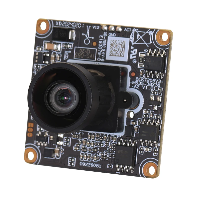 

Модуль сетевой камеры Mini HD 5MP без искажений CMOS 1/2,8 дюйма, 2,8 мм, широкий угол 105 градусов, 0,0001 люкс, H.265AI/H.265+