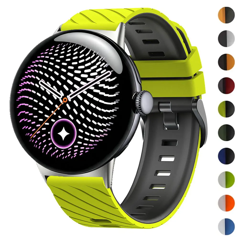 Silikon-Sportarmband für Google Pixel Watch 5 45mm Uhrenarmband Correa für Google Pixel Watch 3 4 2 1 45mm Atmungsaktives Armband