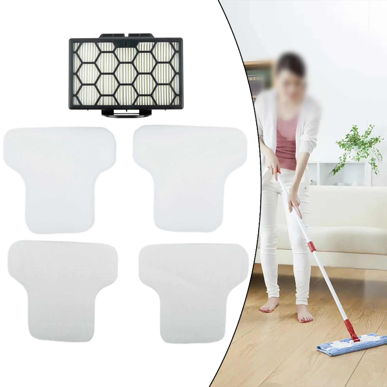 For Shark Bagless Cylinder CZ500UKT CV100UKT CZ2001 CZ351 CZ500EUT Vacuum Cleaner Filter Foam And Felt Household Cleaning Tools