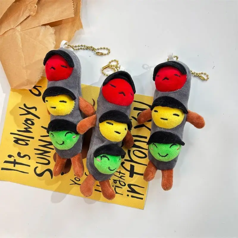 Sweet Quirky Traffic Light Plush Toy Pendant, Girl's Backpack Decor, Bag Charm Birthday Surprise