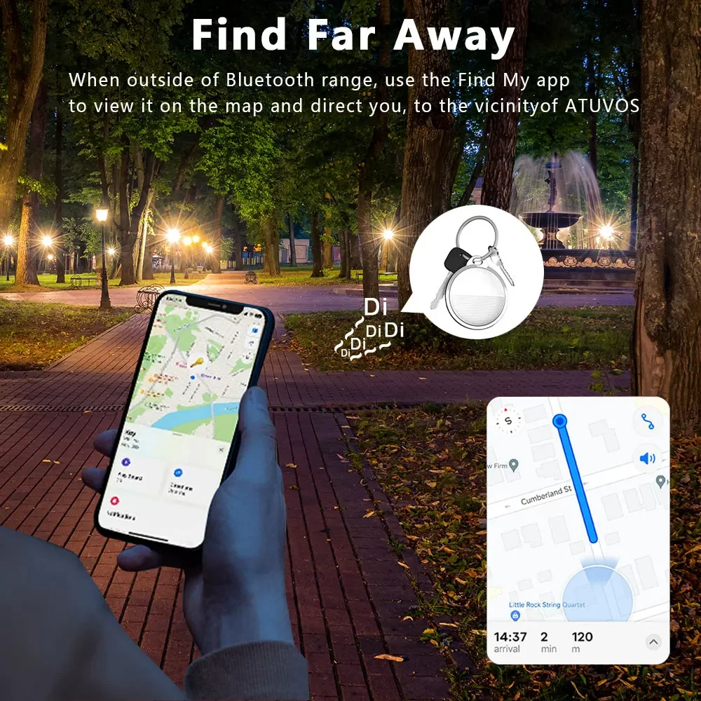 Smart GPS Tracker Mini Tag For IOS Apple Find My APP ITag Anti Lost Reminder Device MFI Rated Locator Car Key Pet Kids Finder