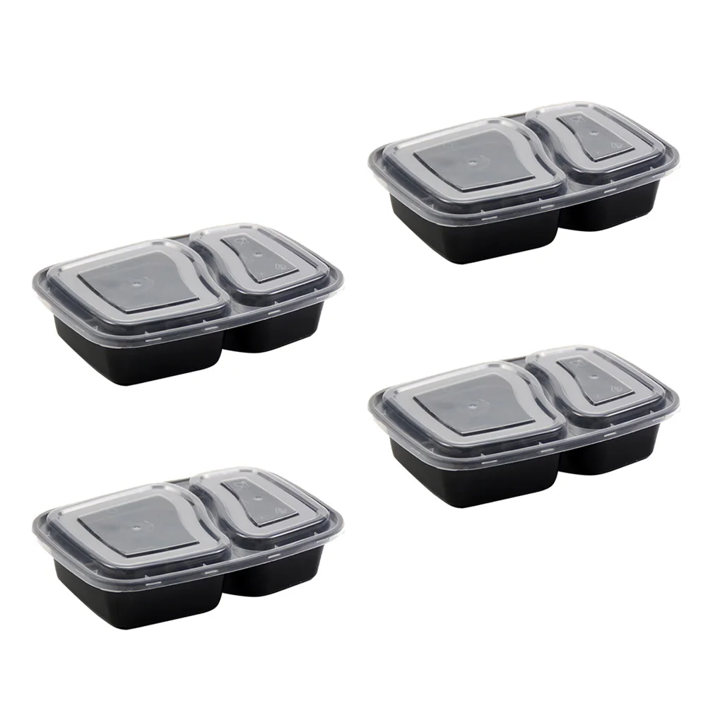 

20 Pcs Microwave Safe Meal Prep Containers 2 Compartment Food Storage Boxes for Travel Lunch Box Stackable Snack Box