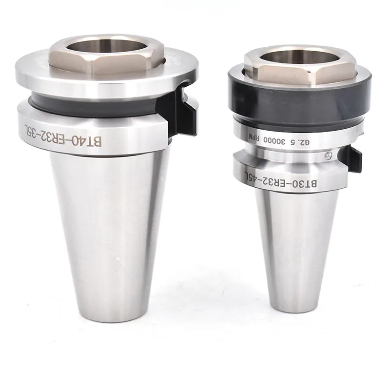 Precision DIN69871 Short Cone Tool Holder SK40 CAT40 BT40 ER32 35L BT30 ER Nuts Built Inside Collet Chuck Tool For Mechanic