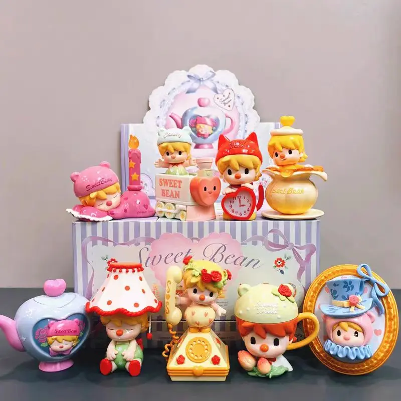 Original Sweet Bean Love Afternoon Tea Series Blind Box Toys Model Confirm Style Cute Anime Figure Gift Surprise Box