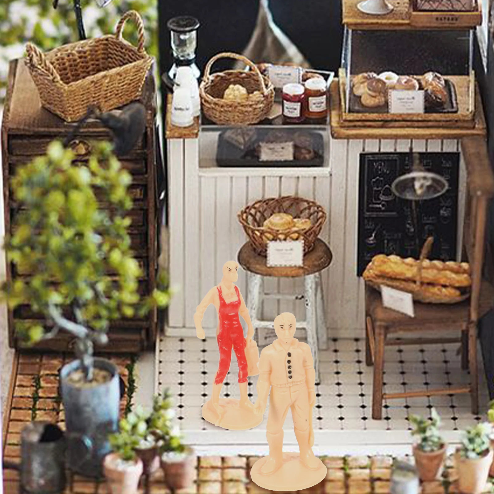 

3 Sets Suite Simulation Characters and Animals Child Abs Miniature Toy Figurines