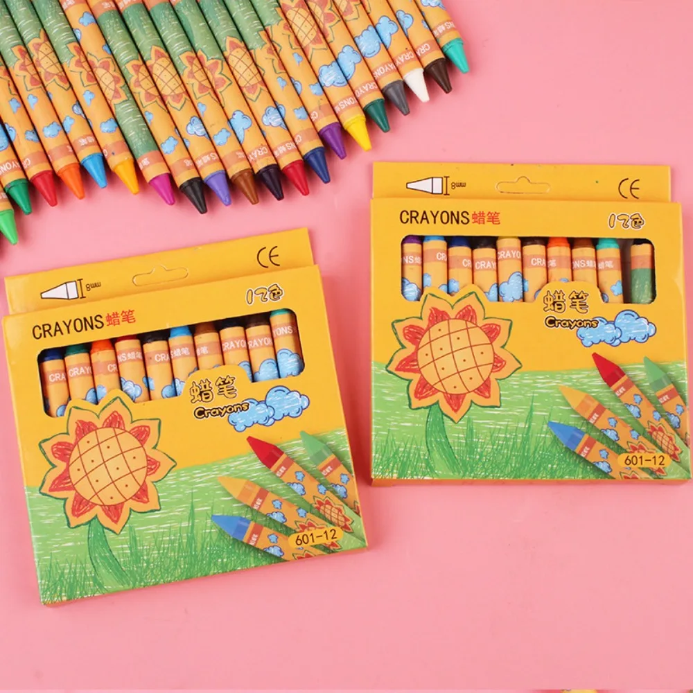 6 Boxes of 8/12/24 Color Painting Pen Set for Kids Birthday Party Baby Shower Wedding Gifts, Back To School Kindergarten Prizes