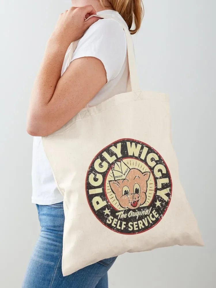 

PIGGLY Tote Bag custom canvas bag eco bag folding Canvas shoulder