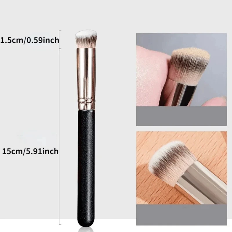 Pinceau correcteur de fond de teint, pinceaux de fard à joues de Contour Premium, impeccable sous les yeux, brosse de maquillage Dense pour le visage pour mélanger