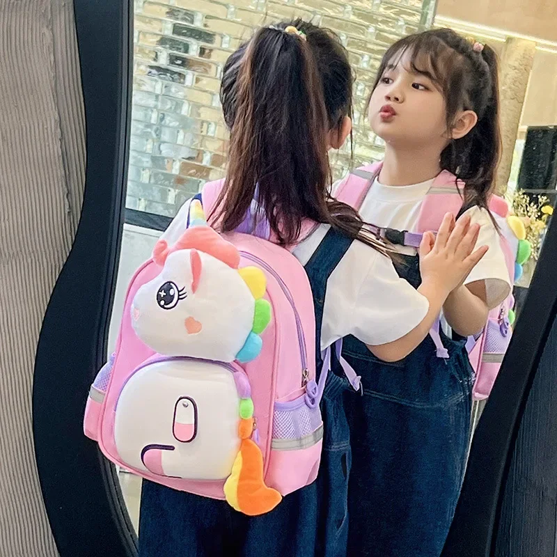 Cartoon Lightweight Unicorn Dinosaur Dimensional SchoolBags for Kindergarten Toddler Gifts for Boys Girls Weekend Backpack Child