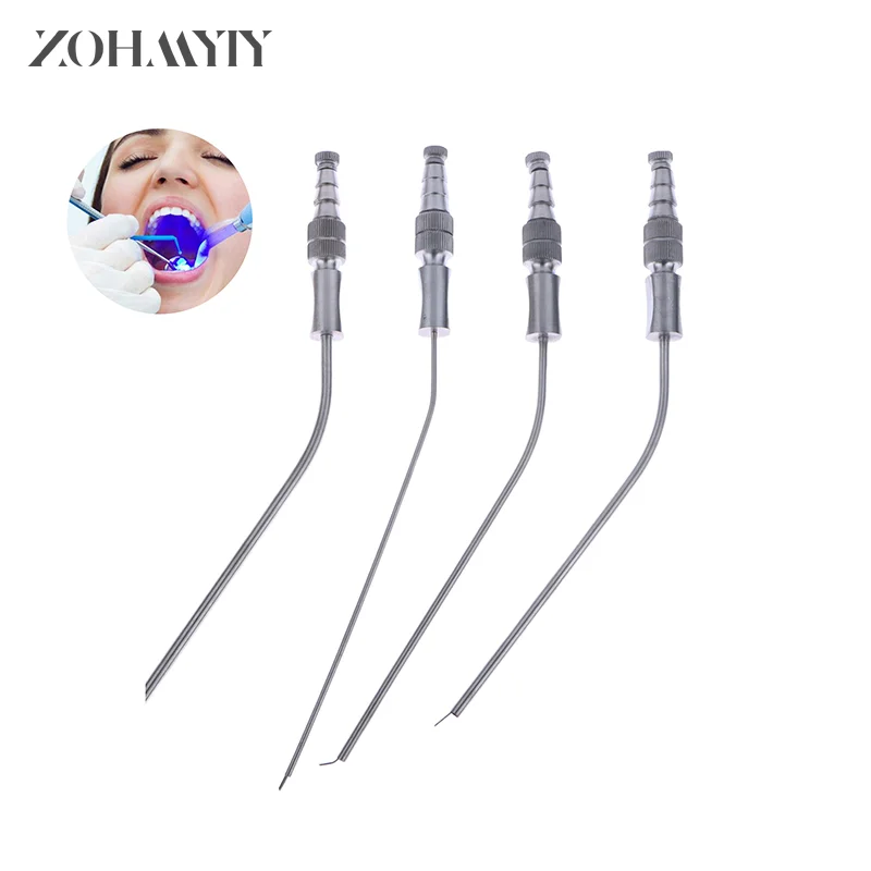 2/3/4/5mm Multiple Specifications Dentistry Stainless Steel Weak Straw Implants Sucker Pipettes Dental Surgery Tools Oral Cavity