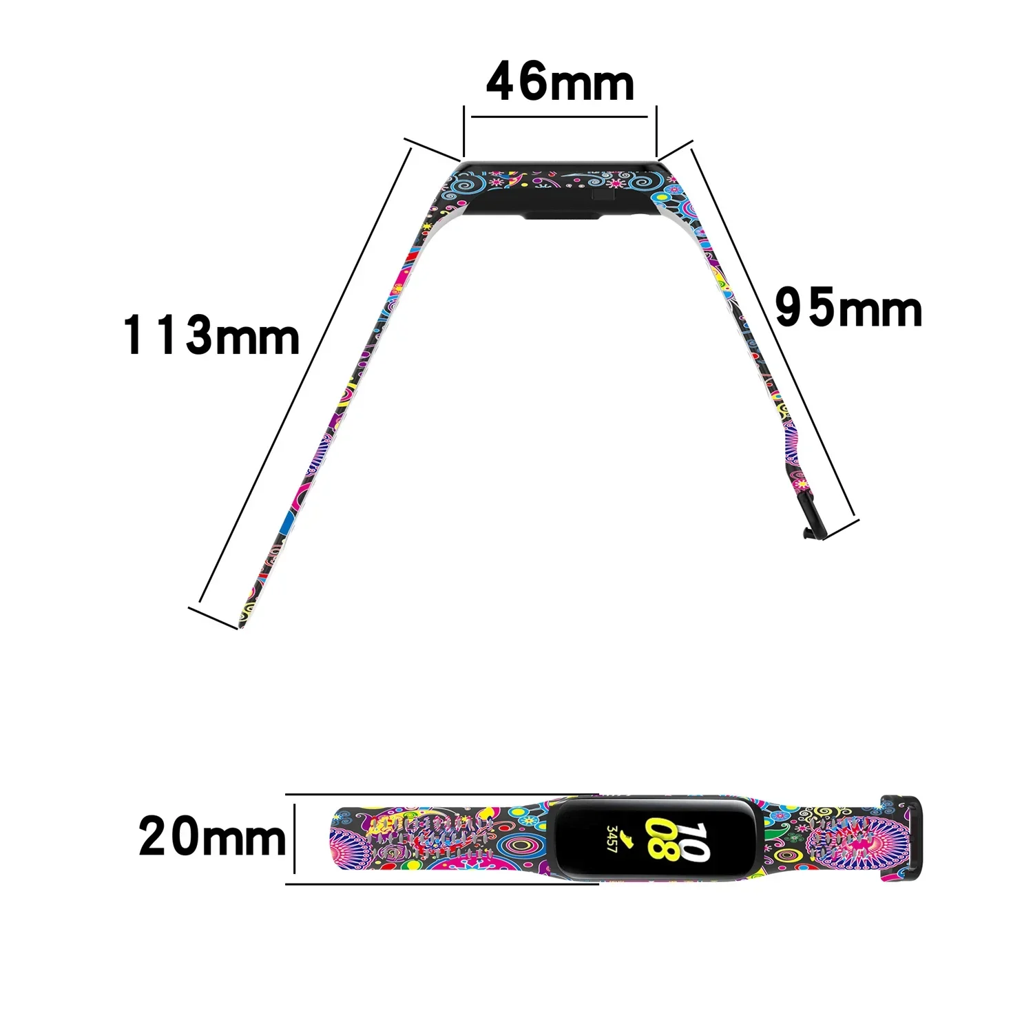 Cinturino sportivo in silicone per Samsung Galaxy Fit 2 SM-R220 cinturino di ricambio colorato cinturino per Samsung Galaxy Fit2