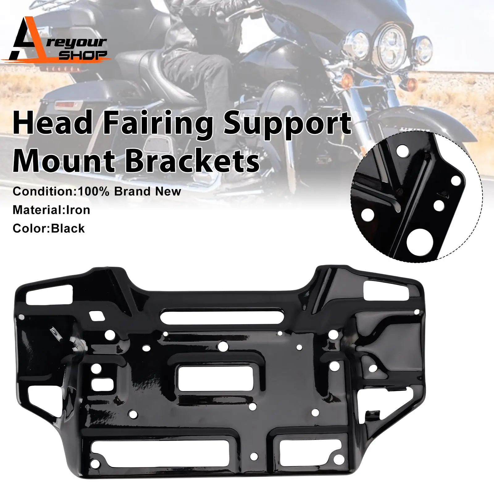 

57000186 Head Fairing Mount Brackets for Touring street Glide 2014-2023