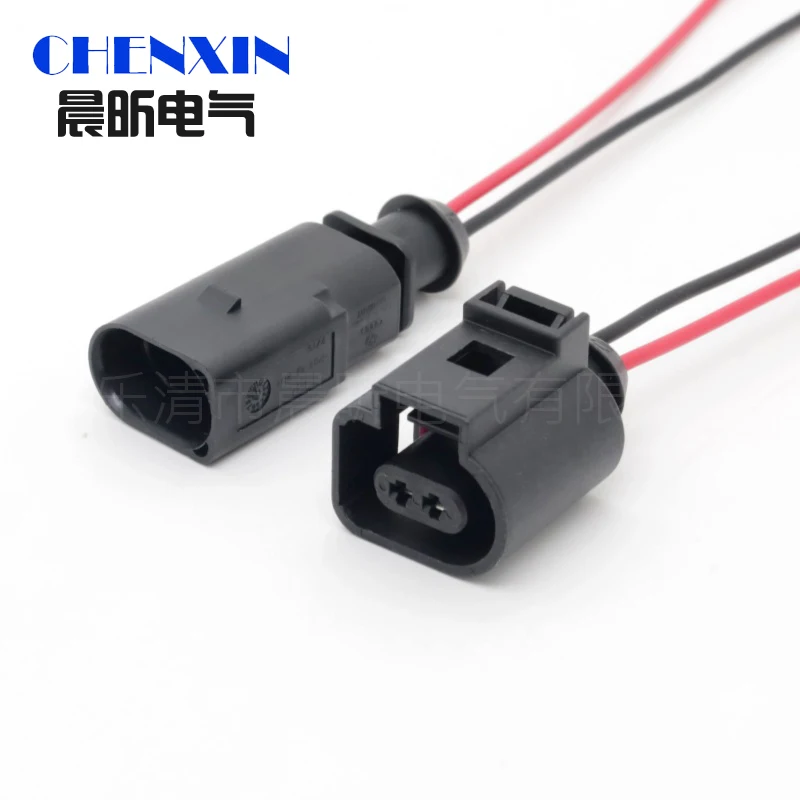 

2-контактный 1,5 автомобильный водонепроницаемый жгут проводов, розетка, электрическая вилка звукового сигнала 1J0973802 1J0973702 8D0973822 для VW Audi