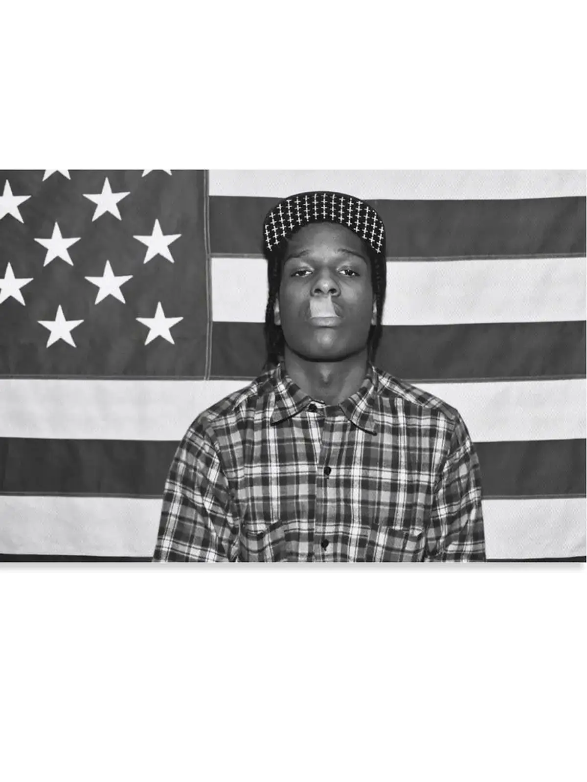 A$AP Rocky ASAP flaga amerykańska Rap raper motywacyjny inspirujący biuro siłownia dekoracja ścienna akademika 3x5ft flaga tylko szycie — zdjęcie 2