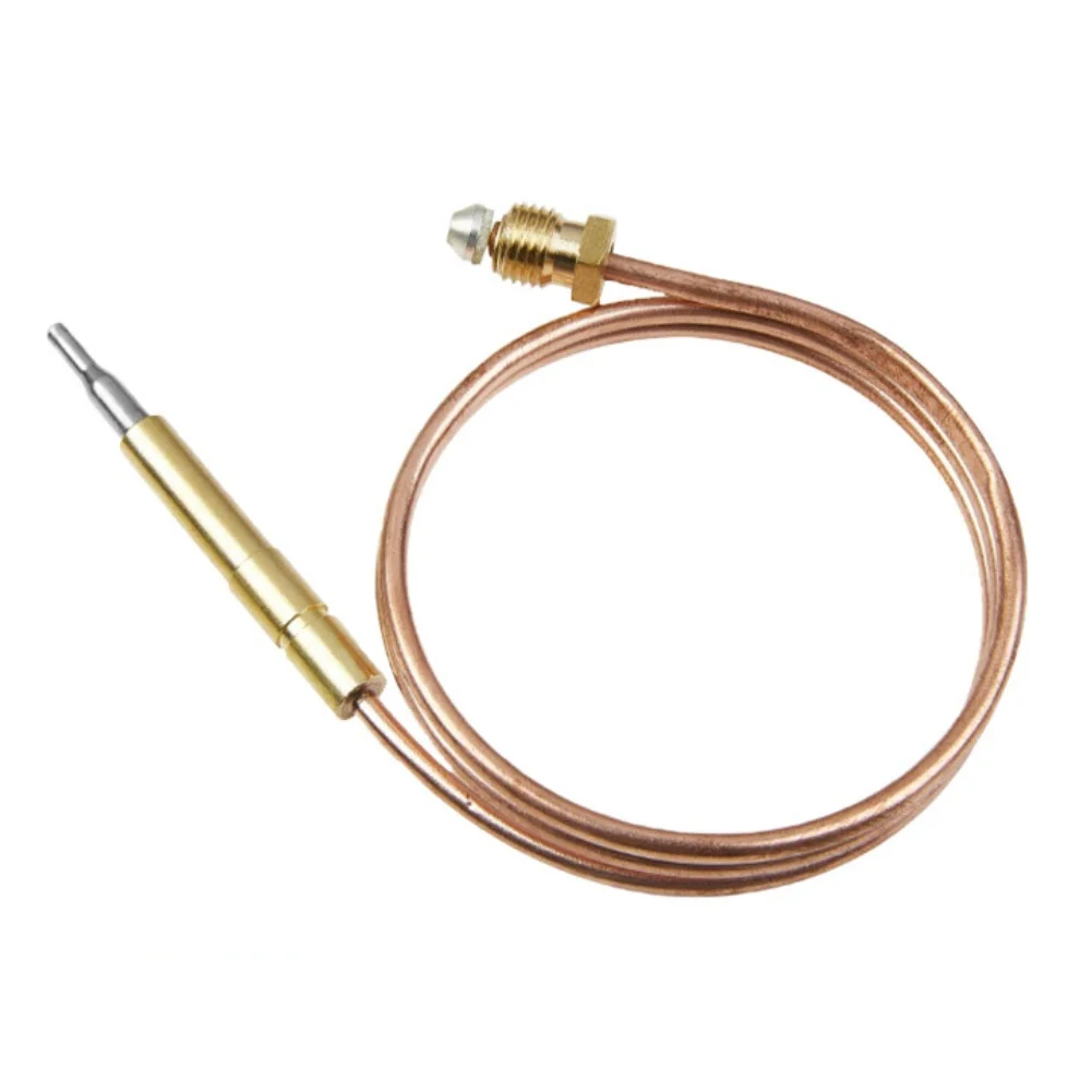 Gas Thermocouple For M9*1 Nut Commercial Slot Flameout Protection Copper Tube Heating Replacement Parts