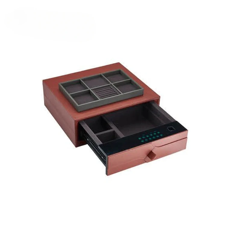 VT-10.121 Wardrobe Leather Electronic Anti-Theft Smart Touch Screen Password Safe Box Jewelry Organizers Box Box for Jewelry