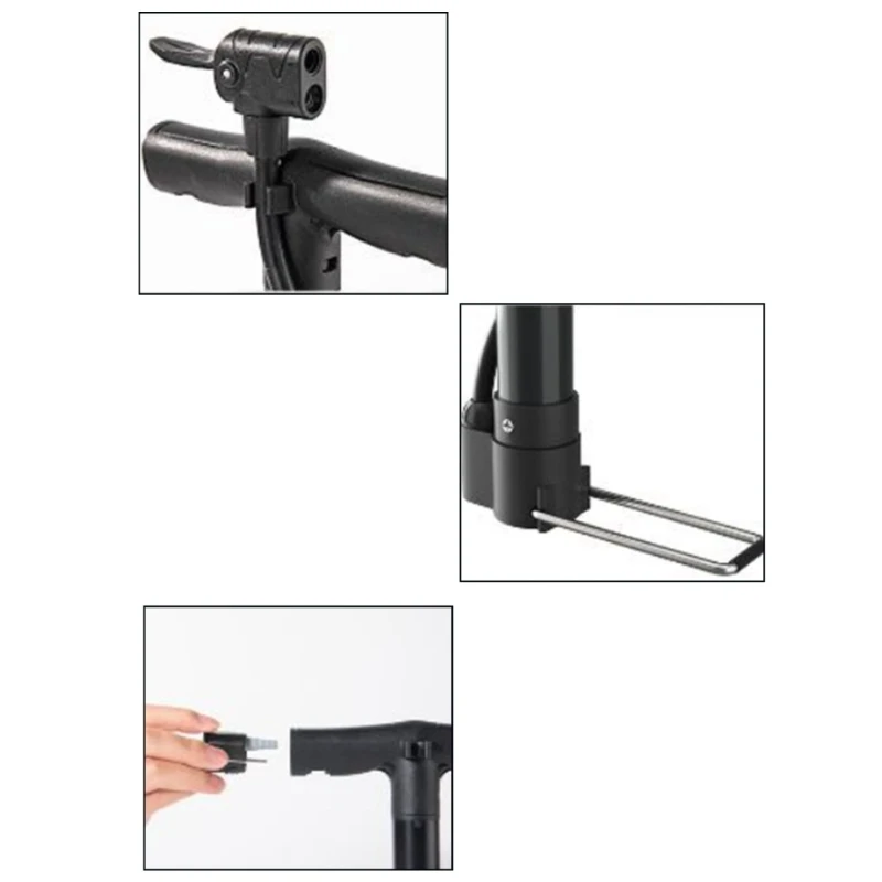 Bicycles Pumps with Presta & Schrader Valves Bike Floor Pumps Cycling Floor Pumps Inflator for Car Tyre, Mountain Bikes