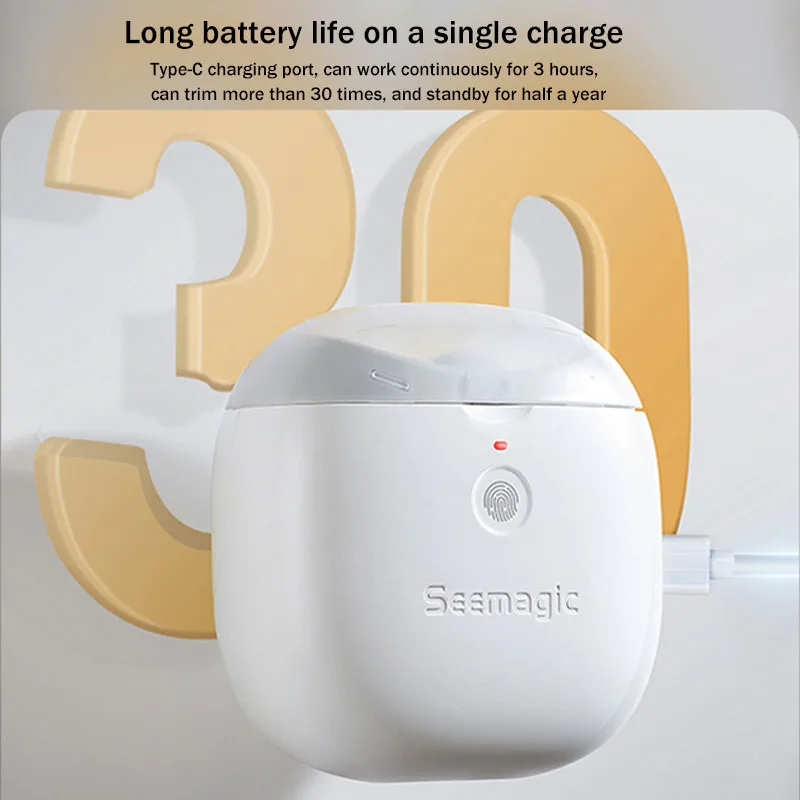 Imagem -02 - Semagic-cortadores de Unhas Elétricos Automáticos para Idosos Moedor de Unhas para Casa Cortadores de Unhas Infantis