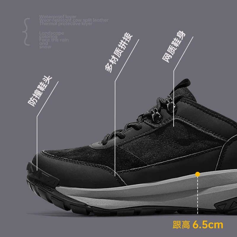 Men's Non-Slip Outdoor Shoes for Hiking and Trekking Comfortable and Versatile Unisex Trail Running Shoes for Mountaineering