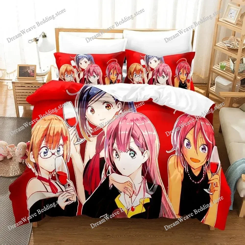 3d Print Anime We Never Learn Bokuben Bedding Set Single Twin Full Queen King Size Bed Set Adult Kid Bedroom Duvet Cover Sets592