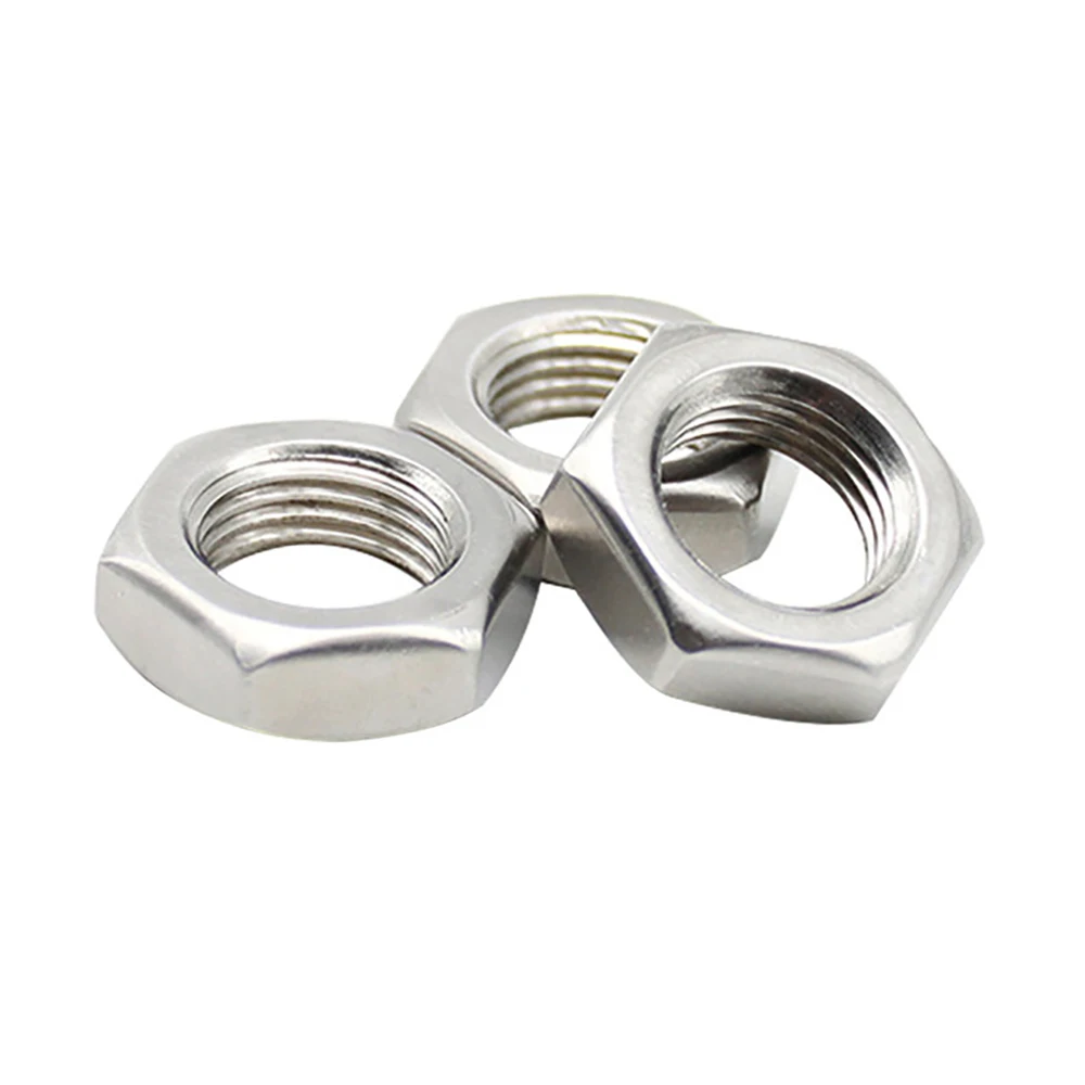 UNF Thread 1/4-3/4 Hex Thin Nuts DIN439 GB6173 SUS304/SUS316 Stainless Steel Ultra-thin Hexagon Nut 5/16 3/8 7/16 1/2