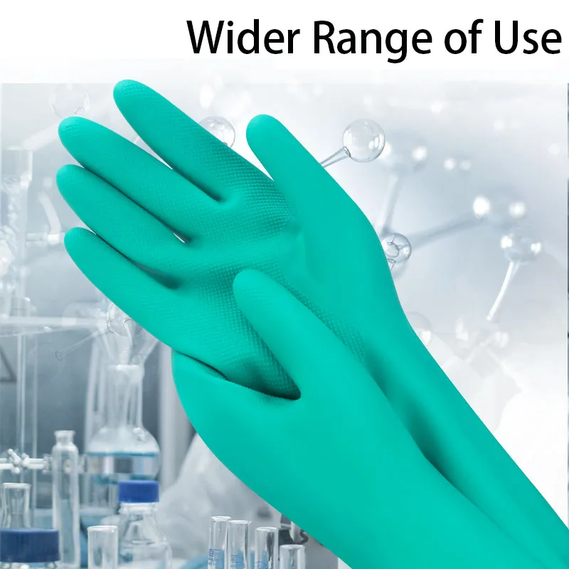 Dishwashing Gloves Rubber Latex Kitchen Waterproof Washing Clothes Durable Oil Resistant Industrial Household Gloves chemical