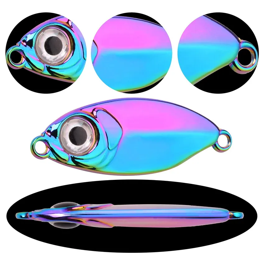 Metal Cast Jig Spoon 5/7/10/15/20g Shore Casting Jigging Fish Sea Bass Lure Artificial Bait Tackle SwimBait Fishing Lures Pesca