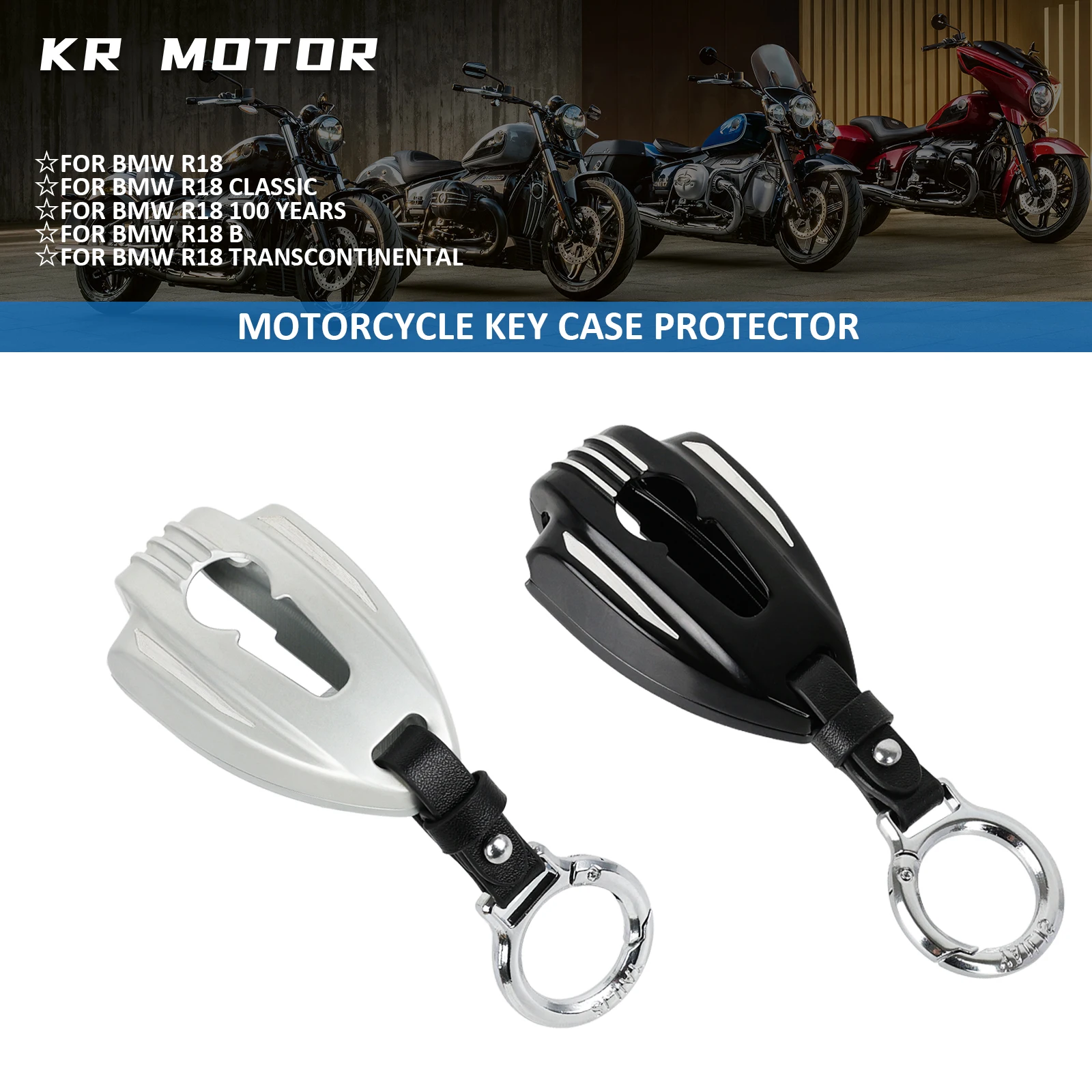 

Motorcycle Key Case Protector Aluminum Housing Cover Fits For BMW R18/R18 Classic/100 Years/R18B/Roctane/R18 Transcontinental